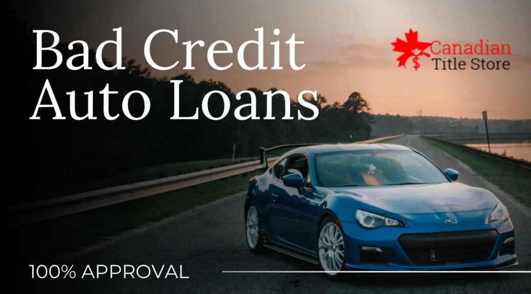 bad credit auto loans